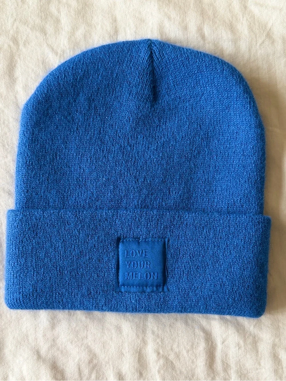 Love Your Melon Cobalt Blue Cuffed Beanie